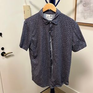 Bonobos - Short Sleeve Floral Print Shirt - Size L Slim Fit